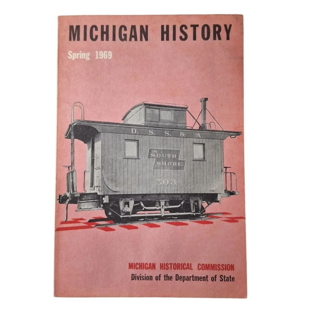 Michigan History Spring 1969 Book Historical Commission Department of State Pink